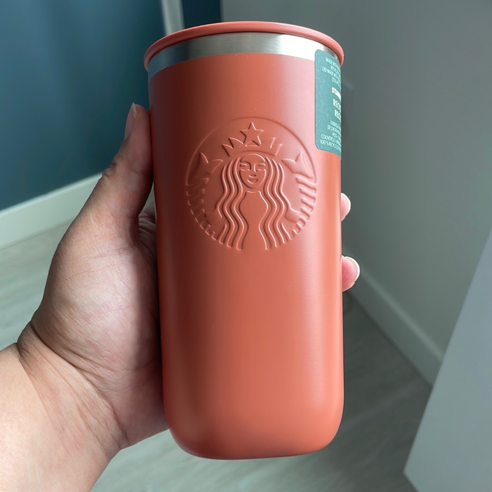 Starbucks triangle metal cup
